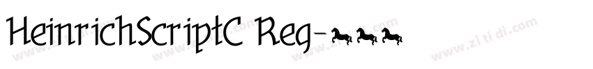 HeinrichScriptC Reg字体转换